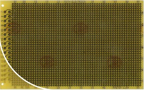 Фото 1/2 RE525-LF, Single Sided Matrix Board FR4 With 37 x 57 1mm Holes, 2.54 x 2.54mm Pitch, 160 x 100 x 1.5mm
