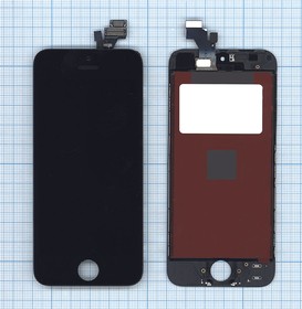 Дисплей (экран) в сборе с тачскрином для Apple iPhone 5 (LT) черный