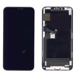Дисплей (экран) в сборе с тачскрином для iPhone 11 Pro Max черный (OLED JS)