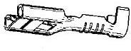 280756-4 (CUT STRIP), Terminals 10-12 AWG RECEPTACLE Cut Strip of 100