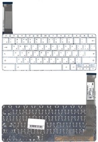 Клавиатура для ноутбука HP Chromebook 14 G3 G4 14-2000 14-ak 14-q белая
