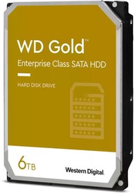 Фото 1/6 Жесткий диск Server 6 TB WD WD6003FRYZ Gold 3.5", SATA3, 6Gb/s, 7200 RPM, 256Mb
