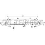 gf-1096 Пружина газовая багажника Opel Zafira A 99-