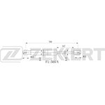 gf-1384, Пружина газовая багажника Nissan Serena (C23) 91-