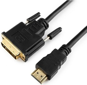 Фото 1/2 CC-HDMI-DVI-7.5MC, Кабель; DVI-D (18+1) вилка,вилка HDMI; 7,5м; черный; 30AWG
