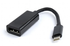 Фото 1/5 Кабель Cablexpert Переходник USB Cablexpert A-CM-DPF-01 USB Type-C/DisplayPort, 15см, пакет