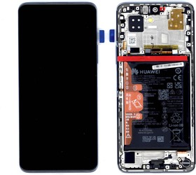 Дисплей для Huawei Nova 9 SE в сборе с тачскрином, панелью и аккумулятором (SP 02354UWB) синий