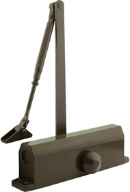 Фото 1/3 Доводчик дверной DC-60 фиксация 90 коричневый 019829