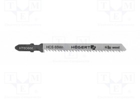 HT6D666, Hacksaw blade; wood,jigsaw; 100mm; 10teeth/inch; 5pcs.
