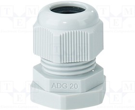 ADG-20, Cable gland; M20; 1.5; IP66; polyamide; light grey