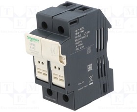 DF82, Fuse base; for DIN rail mounting; Poles: 2