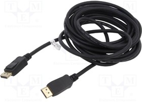 64844, Cable; DisplayPort 1.2,HDMI 2.0; DisplayPort plug,HDMI plug; 5m