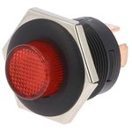 R13-553BL-01, Переключатель: кнопочный, Пол: 2, SPST, 10A/14ВDC, OFF-ON, красный