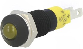 Фото 1/2 SMRD 08112, Индикат.лампа: LED, выпуклый, желтый, 12-14ВDC, d8,2мм, IP40
