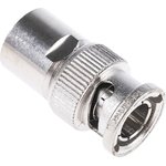 J01000A1321, Plug Cable Mount BNC Connector, 50Ω, Clamp Termination, Straight Body