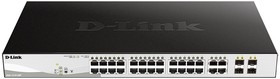 D-Link DGS-1210-28P/FL1A Управляемый L2 коммутатор с 24 портами 10/100/1000Base-T и 4 комбо-портами 100/1000Base-T/SFP (24 порта PoE 802.3af | купить в розницу и оптом