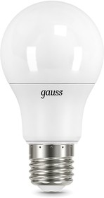 Фото 1/3 Лампа светодиодная Gauss A60 12Вт цок.:E27 шар 220B 3000K св.свеч.бел.теп. A60 (упак.:10шт) (102502112)