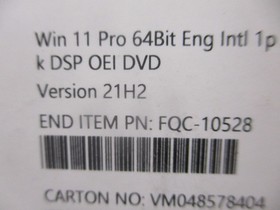 Фото 1/2 Комплект программного обеспечения Windows 11 Pro English OEM DVD Pack