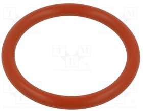 O-50X6-SI-RD, O-ring gasket; silicone; Thk: 6mm; Oint: 50mm; red; -60?160°C