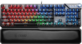Фото 1/10 Клавиатура MSI Vigor GK71 Sonic механическая черный USB Multimedia for gamer LED (подставка для запястий) (S11-04RU233-CLA)