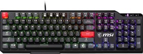 Фото 1/5 Клавиатура MSI VIGOR GK41 DUSK LR RU механическая черный/серый USB Multimedia for gamer LED (S11-04RUB01-CLA)
