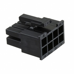 0039013085, 8 Rectangular Connectors - Housings Receptacle Black 0.165" (4.20mm), Molex | купить в розницу и оптом