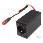 IPS-400 12VDC-230VAC 400W, Преобразователь: автомобильный DC/AC; 200Вт; Uвых: 230ВAC; 85%