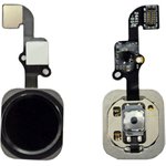 Кнопка (механизм) "Home" для iPhone 6 с толкателем и шлейфом (серый)