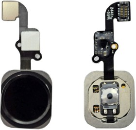 Кнопка (механизм) "Home" для iPhone 6 с толкателем и шлейфом (серый)