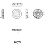 SPP-402-0-50K-100 ЭРА Cветильник cветодиодный подвесной IP65 100Вт 10000Лм 5000К ...