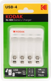 Фото 1/4 Зарядное устройство для аккумуляторов Kodak C8002B USB [K4AA/AAA]