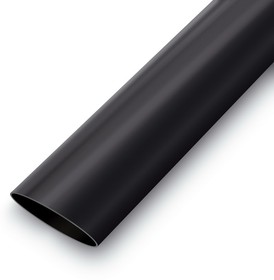 Фото 1/2 ТУТ клеевая 12.0/4.0 черн, Трубка термоусаживаемая с клеевым слоем , диаметр 12 мм, цвет черный, 1 м