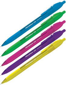 Фото 1/3 Автоматическая шариковая ручка Triangle 110 RT Color синяя, 0.7 мм, трехгранная CBm_07120