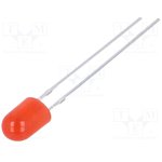 OSR5WA5HA4B-NO, LED; oval; 5.1x4.3mm; red; 2180?3000mcd; 100/40°; Front: convex