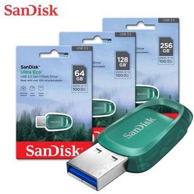 Фото 1/3 SDCZ96-064G-G46, Флеш накопитель 64GB SanDisk CZ96 Ultra Eco, USB 3.2, Blue-Green