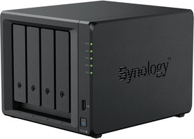 Фото 1/9 Synology DS423+ Сетевое хранилище 4x2.5"/3.5" SATA, Intel Celeron J4125/4x2GHz, 2GB DDR4, 2x1 Гбит/с, 2xUSB