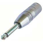 Neutrik NA2MP адаптер-переходник, 1/4" TS штекер (Jack 6.35мм «моно джек») -  ...