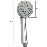 Лейка для душа 80мм однорежимная 1/2" (имп) PSM-1081B