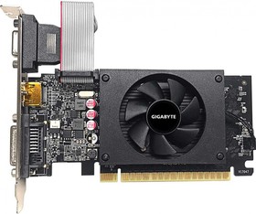Фото 1/10 Видеокарта Gigabyte PCI-E GV-N710D5-2GIL NVIDIA GeForce GT 710 2Gb 64bit GDDR5 954/5010 DVIx1 HDMIx1 CRTx1 HDCP Ret low profile
