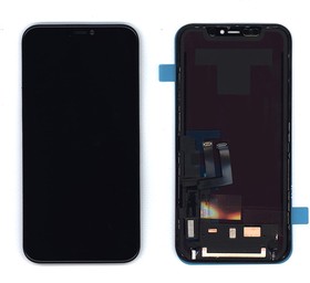 Дисплей (экран) в сборе с тачскрином для Apple iPhone 11 черный (In-Cell)