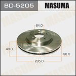 Диск тормозной передний HONDA CR-V MASUMA BD-5205