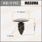 Клипса универс. 170-KE [уп.50] MASUMA KE-170