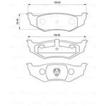 0986424585, К-кт колодок дисковых CHRYSLER 300 M 98-04, CONCORDE 97-03 ...