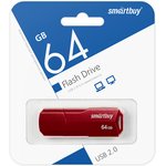 USB 2.0 накопитель SmartBuy 64GB CLUE Burgundy (SB64GBCLU-BG)