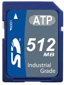 AF512SDI-5AFXM, Memory Cards SD Industrial Grade 512MB SLC
