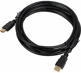 Фото 1/3 Кабель аудио-видео Buro HDMI 1.4, HDMI (m) - HDMI (m) , ver 1.4, 3м, GOLD, черный [bhp hdmi v1.4 3m lock]