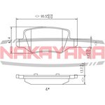 HP8396NY, Колодки тормозные дисковые задние MERCEDES-BENZ A-CLASS 97-04, VANEO 02-