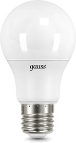 Фото 1/7 Лампа светодиодная Gauss A60 12Вт цок.:E27 шар 220B 4100K св.свеч.бел.нейт. A60 (упак.:10шт) (102502212)