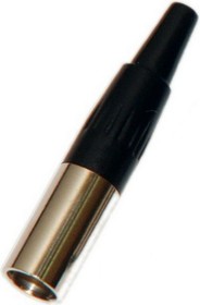 Разъем mini XLR 3P штекер на кабель, PL2196