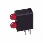 553-0111-400F, LED Bi-Level Uni-Color Hi-Eff. Red 635nm 4-Pin Bulk
